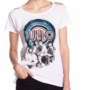 CHASER The Who cold shoulder T shirt Large